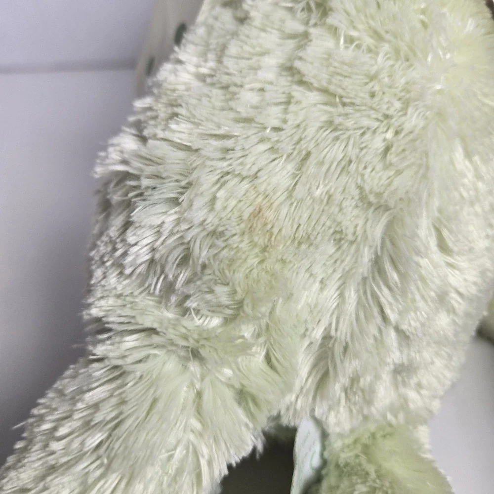 Bearington Collection Green Frog Plush Stuffed Animal Polka Dot Bow Spring 14